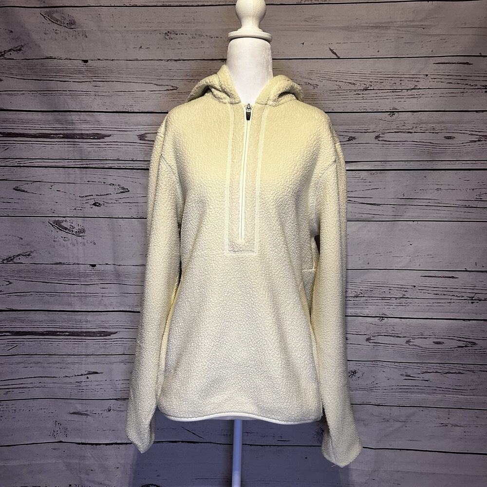 Cuts “The Friday Projects” Hoodie | Large Cream Pullover Sweatshirt